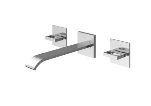 Kohlman NEXEN-S SQW190U bateria umywalkowa podtynkowa dwuuchwytowa 17 cm chrom