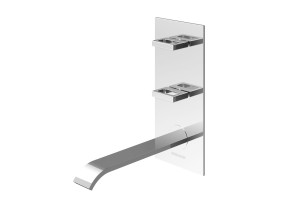 Kohlman NEXEN-S SQW196U bateria umywalkowa podtynkowa dwuuchwytowa chrom