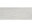 Cifre Relieve Wave Titan White Brillo 30x90