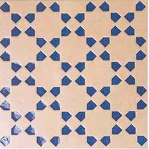 WOW Bejmat Decor Biscuit Azur 15x15 125060 płytka gresowa dekoracyjna