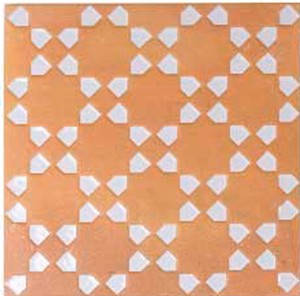 WOW Bejmat Decor Tan White 15x15 125059 płytka gresowa dekoracyjna