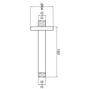 Kohlman CN ramię prysznicowe sufitowe 12 cm chrom