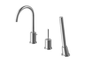 Kohlman MAXIMA QB241M bateria wannowa 3 - otworowa chrom 
