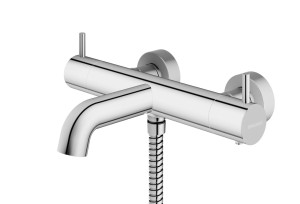 Kohlman AXEL QW710A bateria wannowo-prysznicowa termostatyczna dwuuchwytowa chrom