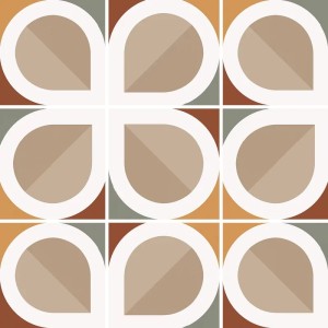 Equipe Bauhome Blatt Warm 20x20 płytki patchwork gresowe   