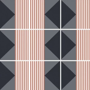 Equipe Bauhome Stritch Cold 20x20 płytki patchwork gresowe    