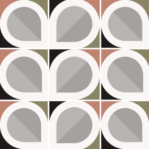 Equipe Bauhome Blatt Cold 20x20 płytki patchwork gresowe      