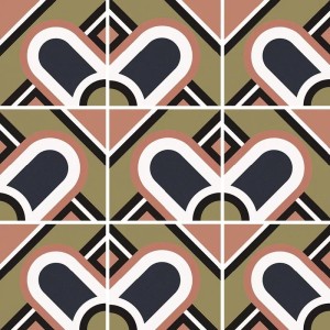 Equipe Bauhome Blume Cold 20x20 płytki patchwork gresowe     