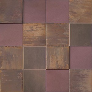 Lantic Colonial Metal Bronze 3D Cubes 30x30 100171985 mozaika metalowa dekoracyjna 