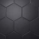 Decus Hexagon Liso Grafito Mate 17x15