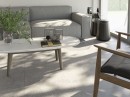 Szare płytki podłogowe imitujące kamień Porcelanosa Hannover Topo