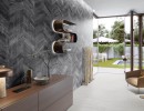 Ibero Artwood Chevron Black 60x120
