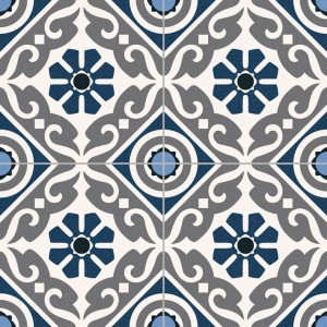 Gayafores Musa Blue 33,15x33,15 płytki podłogowe patchwork