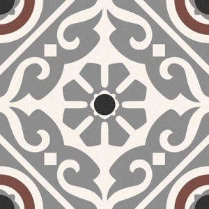 Gayafores Taco Musa Grey 16,5x16,5 płytki podłogowe patchwork