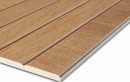 Płytka ścienna drewnopodobna, w kolorze brązowym, imitująca lamele, strukturalna powierzchnia Porcelanosa Liston Oxford Natural 33,3x100 100291851