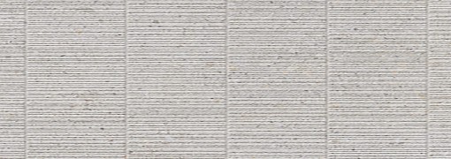 Płytka ścienna imitująca kamień, w kolorze szarym, strukturalna, matowa powierzchnia Porcelanosa Stripe Matika Silver 33,3x100 100347857