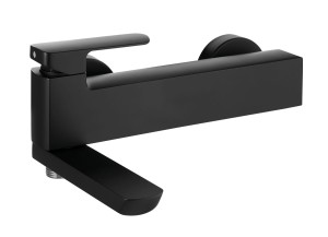 Palazzani MIS COLOR Black Mat 56115438 bateria wannowa ścienna jednouchwytowa czarna 