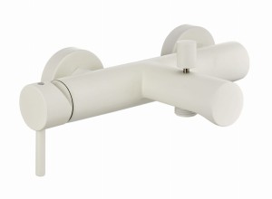 Palazzani DIGIT COLOR White Mat 02101543 bateria wannowa ścienna jednouchwytowa biała