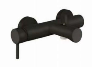 Palazzani DIGIT COLOR Black Mat 02101538 bateria wannowa ścienna jednouchwytowa czarna