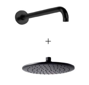 Palazzani DIGIT COLOR Black Mat zestaw prysznicowy czarny    