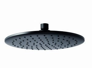 Palazzani COLOR Black Mat 99582038 deszczownica okrągła ø 23 cm czarna 