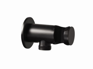 Palazzani COLOR Black Mat złącze ścienne z uchwytem czarne