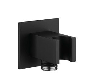 Palazzani COLOR Black Mat złącze ścienne z uchwytem czarne