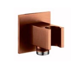 Palazzani COLOR Copper 9910B373 złącze ścienne z uchwytem miedziane