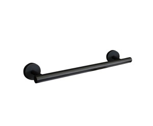 Palazzani Black Mat 9943M438 wieszak na ręczniki pojedynczy 30 cm czarny