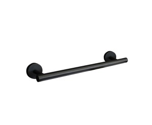 Palazzani Black Mat 9943M538 wieszak na ręczniki pojedynczy 45 cm czarny