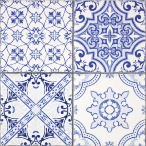 Fabresa Aragon Blue Mate Decor Mix 20x20 płytki ścienne patchworkowe
