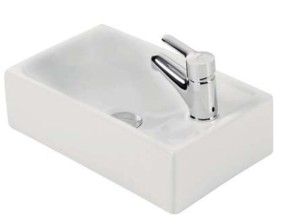 Sanitana PETIT PTLV0DE  umywalka wisząca prawa