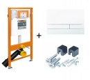 Werit Jomo Tech 174-91100900-00 Stelaż podtynkowy 4w1 do WC H=112 + przycisk Exclusive biały + wsporniki 171-62000000-00