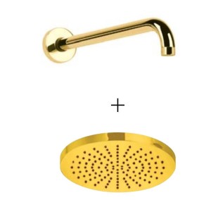 Palazzani DIGIT COLOR Gold zestaw prysznicowy z termostatem złoty