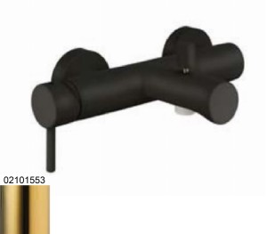 Palazzani DIGIT COLOR Gold 02101553 bateria wannowa ścienna jednouchwytowa złota