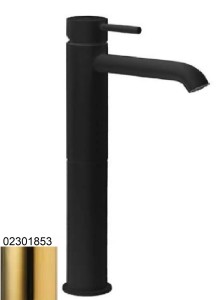 Palazzani DIGIT COLOR Gold 02301853 bateria umywalkowa wysoka stojąca jednouchwytowa złota