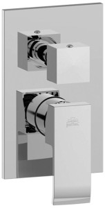 Paffoni Level LES018CR bateria prysznicowa podtynkowa 2-drożna z przełącznikiem jednouchwytowa chrom      