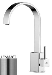 Paffoni Level LEA878ST bateria umywalkowa stojąca jednouchwytowa stal szczotkowana