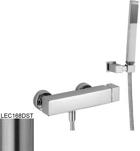 Paffoni Level LEC168DST bateria prysznicowa ścienna jednouchwytowa stal szczotkowana