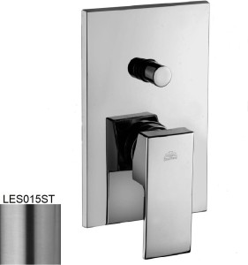 Paffoni Level LES015ST bateria prysznicowa podtynkowa 2-drożna jednouchwytowa stal szczotkowana