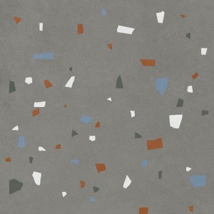 Italgraniti Nuances Antracite Coccio StrideUp 80x80 płytki gresowe imitujące lastryko