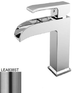 Paffoni Level LES061ST bateria umywalkowa stojąca jednouchwytowa stal szczotkowana