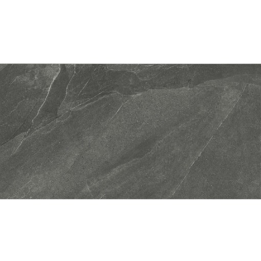 Płytka gresowa imitująca kamień w kolorze grafitowym Italgraniti Shale Ash Naturale SL04BA 60x120