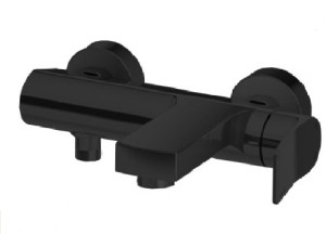 Paffoni Tilt TI022NO bateria wannowa ścienna jednouchwytowa czarna