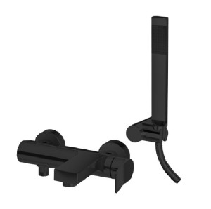 Paffoni Tilt TI023NO bateria wannowa ścienna jednouchwytowa czarna