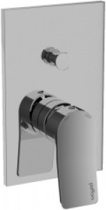 Paffoni Tilt TI015ST bateria prysznicowa podtynkowa 2-drożna jednouchwytowa stal szczotkowana