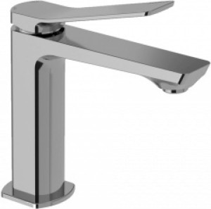 Paffoni Tilt TI071ST bateria umywalkowa stojąca jednouchwytowa stal szczotkowana