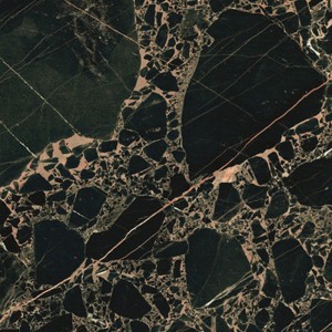 Casalgrande Padana Marmoker Orange Black Honed 120x120 płytki gresowe imitujące lastryko