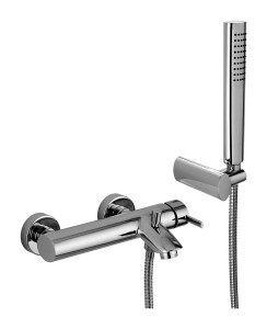 Paffoni Berry BR023CR bateria wannowa ścienna jednouchwytowa chrom   