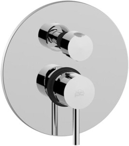 Paffoni Stick SK019CR bateria prysznicowa podtynkowa 3-drożna z przełącznikiem jednouchwytowa chrom     